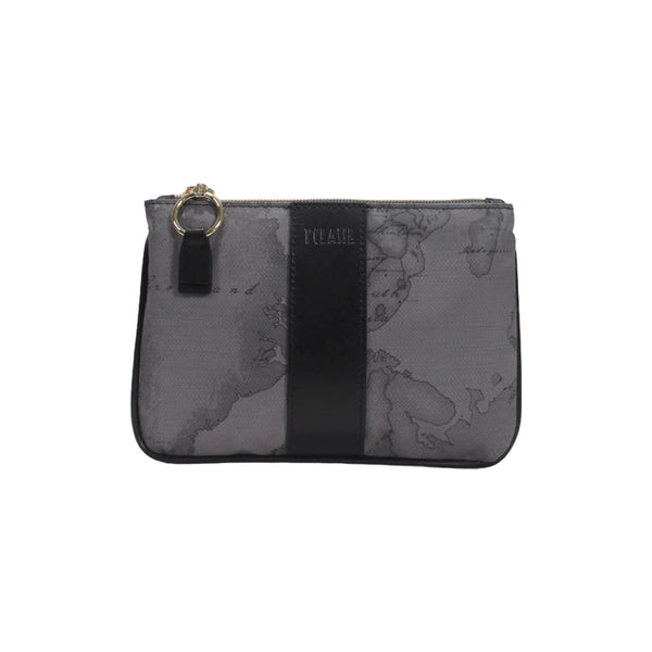 ALVIERO MARTINI Pochette Pochette Donna motivo geo classic Grigio scuro - Francavilla Moda